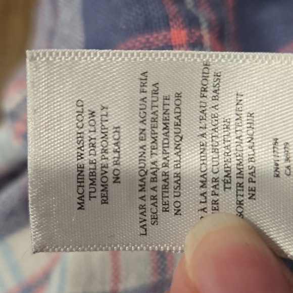 Rails-Wyatt in 'Ocean Tangerine' 100% Cotton Long Sleeve Button Down-Size XL - Picture 12 of 17